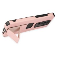 Newface Xiaomi Redmi Note 8 Pro Kılıf Mega Standlı Silikon - Pudra