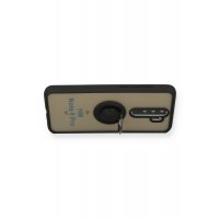 Newface Xiaomi Redmi Note 8 Pro Kılıf Montreal Yüzüklü Silikon Kapak - Siyah