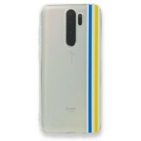 Newface Xiaomi Redmi Note 8 Pro Kılıf Prime Silikon - Mavi-Sarı