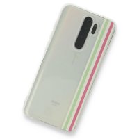 Newface Xiaomi Redmi Note 8 Pro Kılıf Prime Silikon - Yeşil-Pembe