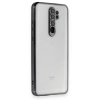 Newface Xiaomi Redmi Note 8 Pro Kılıf Razer Lensli Silikon - Siyah