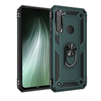 Newface Xiaomi Redmi Note 8 Kılıf Sofya Yüzüklü Silikon Kapak - Yeşil