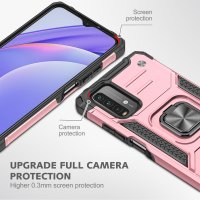 Newface Xiaomi Redmi Note 9 4G Kılıf Zegna Yüzüklü Silikon Kapak - Rose