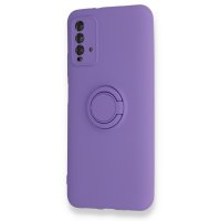 Newface Xiaomi Redmi Note 9 4G Kılıf Viktor Yüzüklü Silikon - Mor