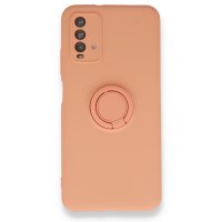 Newface Xiaomi Redmi Note 9 4G Kılıf Viktor Yüzüklü Silikon - Pudra