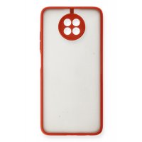 Newface Xiaomi Redmi Note 9 5G Kılıf Montreal Silikon Kapak - Kırmızı