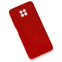 Newface Xiaomi Redmi Note 9 5G Kılıf Nano içi Kadife Silikon - Kırmızı