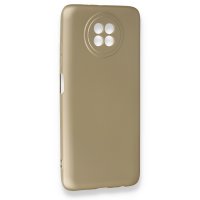 Newface Xiaomi Redmi Note 9 5G Kılıf First Silikon - Gold