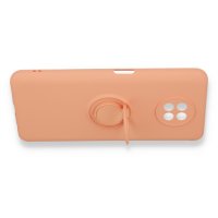 Newface Xiaomi Redmi Note 9 5G Kılıf Viktor Yüzüklü Silikon - Pudra