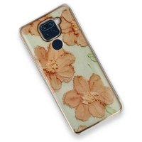 Newface Xiaomi Redmi Note 9 Kılıf Çiçekli Silikon - Rose