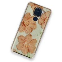 Newface Xiaomi Redmi Note 9 Kılıf Çiçekli Silikon - Rose