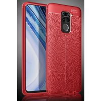 Newface Xiaomi Redmi Note 9 Kılıf Auto Focus Kapak - Kırmızı