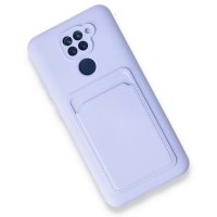 Newface Xiaomi Redmi Note 9 Kılıf Kelvin Kartvizitli Silikon - Lila