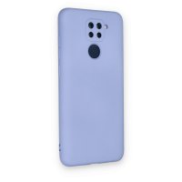 Newface Xiaomi Redmi Note 9 Kılıf Nano içi Kadife  Silikon - Lila