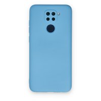 Newface Xiaomi Redmi Note 9 Kılıf Nano içi Kadife  Silikon - Mavi