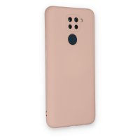 Newface Xiaomi Redmi Note 9 Kılıf Nano içi Kadife  Silikon - Pudra