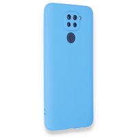 Newface Xiaomi Redmi Note 9 Kılıf First Silikon - Mavi