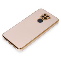 Newface Xiaomi Redmi Note 9 Kılıf Volet Silikon - Pembe