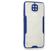 Newface Xiaomi Redmi Note 9 Kılıf Platin Simli Silikon - Lacivert