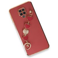 Newface Xiaomi Redmi Note 9 Pro Kılıf Esila Silikon - Kırmızı