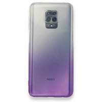 Newface Xiaomi Redmi Note 9 Pro Kılıf Lüx Çift Renkli Silikon - Mor