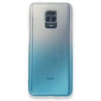 Newface Xiaomi Redmi Note 9 Pro Kılıf Lüx Çift Renkli Silikon - Turkuaz