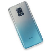 Newface Xiaomi Redmi Note 9S Kılıf Lüx Çift Renkli Silikon - Turkuaz