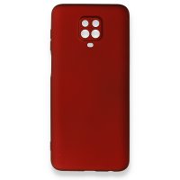 Newface Xiaomi Redmi Note 9 Pro Kılıf First Silikon - Bordo