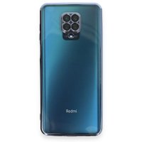 Newface Xiaomi Redmi Note 9 Pro Kılıf Razer Lensli Silikon - Açık Mavi