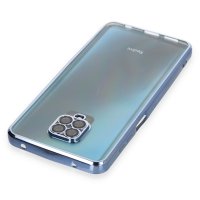 Newface Xiaomi Redmi Note 9 Pro Kılıf Razer Lensli Silikon - Açık Mavi