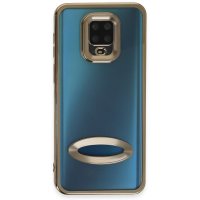 Newface Xiaomi Redmi Note 9 Pro Kılıf Slot Silikon - Gold
