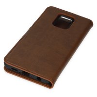 Newface Xiaomi Redmi Note 9 Pro Kılıf Trend S Plus Kapaklı Kılıf - Taba