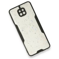 Newface Xiaomi Redmi Note 9S Kılıf Platin Simli Silikon - Siyah