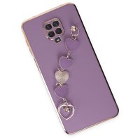 Newface Xiaomi Redmi Note 9S Kılıf Esila Silikon - Mor