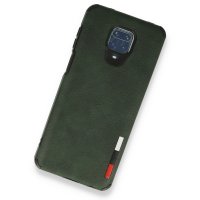 Newface Xiaomi Redmi Note 9S Kılıf Loop Deri Silikon - Yeşil