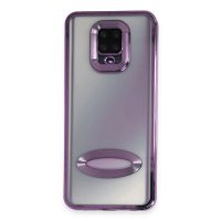 Newface Xiaomi Redmi Note 9S Kılıf Slot Silikon - Mor