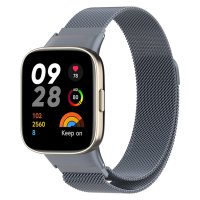 Newface Xiaomi Redmi Watch 3 Metal Mıknatıslı Kordon - Gri