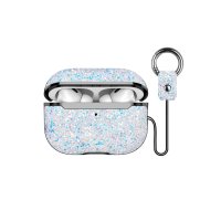 Onegif Airpods (1.nesil) Bright Simli Airpods Kapak - Gümüş