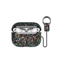 Onegif Airpods 3 (3.nesil) Bright Simli Airpods Kapak - Siyah