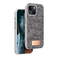 Onegif iPhone 15 Bright Simli Kapak - Gümüş