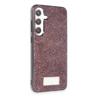 Onegif Samsung Galaxy A34 5G Bright Simli Kapak - Derin Mor