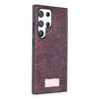 Onegif Samsung Galaxy S23 Ultra Bright Simli Kapak - Derin Mor