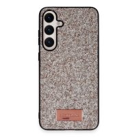 Onegif Samsung Galaxy S24 Bright Simli Kapak - Gold