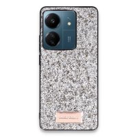 Onegif Xiaomi Redmi 13C Bright Simli Kapak - Gümüş
