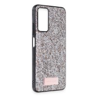 Onegif Xiaomi Redmi Note 11 Pro Bright Simli Kapak - Gümüş
