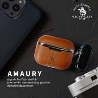 Santa Barbara Polo Racquet Club Airpods Pro (1.nesil) Amaury Kılıf - Kırmızı