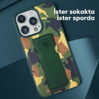 Santa Barbara Polo Racquet Club iPhone 13 Pro Enos Standlı Kapak - Yeşil