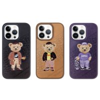 Santa Barbara Polo Racquet Club iPhone 13 Pro Max Crete Deri Kapak - Kırmızı