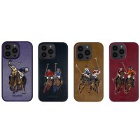 Santa Barbara Polo Racquet Club iPhone 14 Jockey Deri Kapak - Kahverengi
