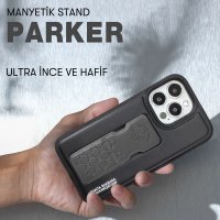 Santa Barbara Polo Racquet Club iPhone 14 Parker Stand Kapak - Kırmızı